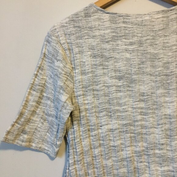 NWT Mango Ribbed Cotton Blend Half Sleeve Shirt - Picture 5 of 10